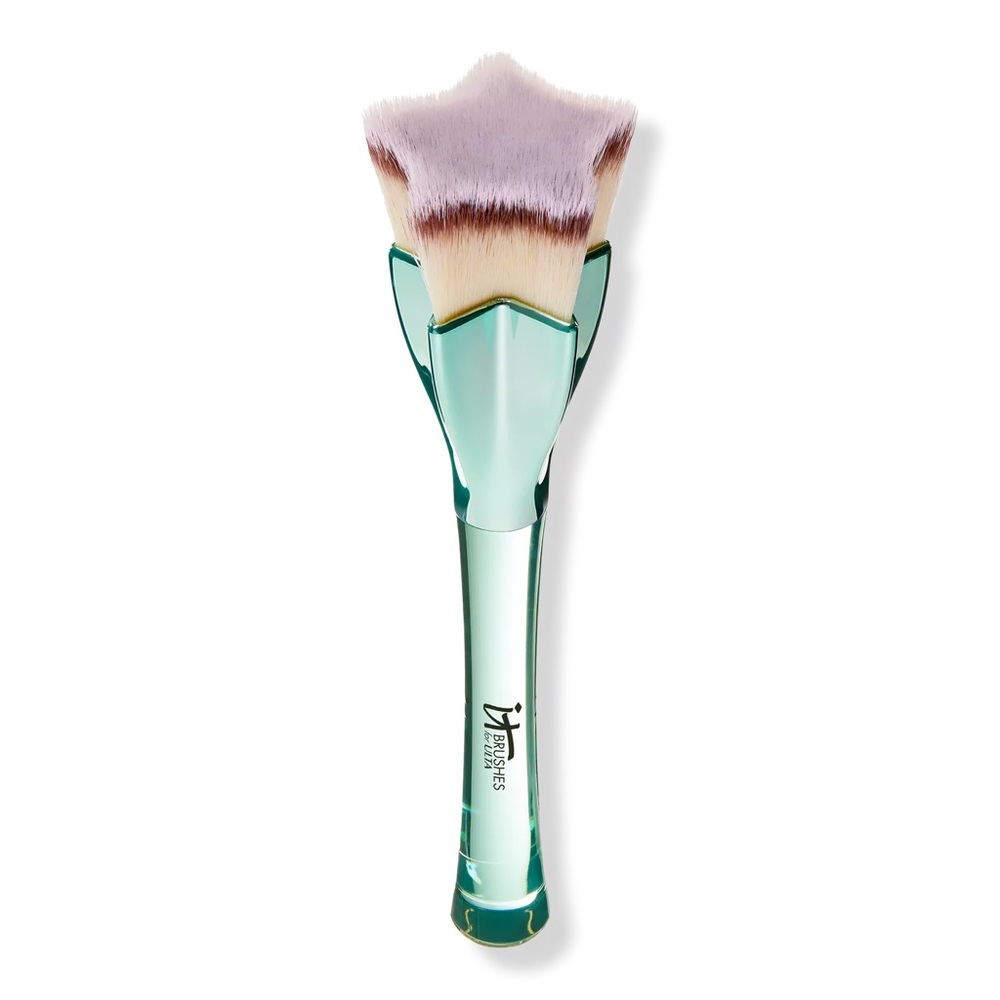 NWT IT Cosmetics Star Brush with Teal Handle